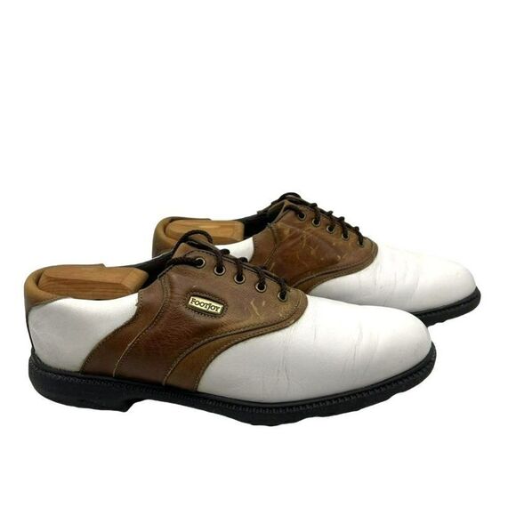 Footjoy Mens 58049 Golf Shoes Super Lites Saddle Multicolor Leather Low Top 9.5N - Picture 12 of 16